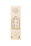2pcs Valentine's Day White Heart Pillar Candle