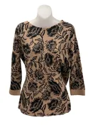 A La Carte Boatneck Jacquard Sweater