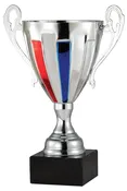 12″ SILVER CUP WITH RED AND BLUE (3 SIZES)