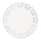 12 inch White Round Doilies 12pc package