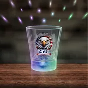 250th Anniversary LED Disco Ball 8 oz. Rocks Glass