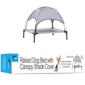 Raised Dog Bed with Canopy Shade Cover