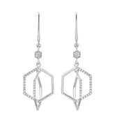 10Kt White Gold Diamond 1/4Ctw Earring