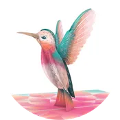 Lovely Hummingbird Popup Card