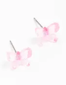 Acrylic Glitter Butterfly Stud Earrings