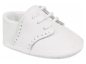 Boys White Leather Saddle Oxford