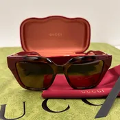 Gucci Burgundy &amp; Brown Sunglasses