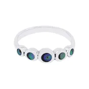 10510<br>ring  5 circles ABALONE  .925
