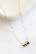 14k 3S Black Diamond Necklace