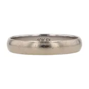 10K White Gold Band