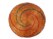 14 in Handwoven Southwestern Modern Basket, Foil & River Grass