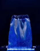 Fiber Optic LED Backpack | YMYW Collection | BLACK