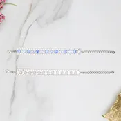 8.5mm | Crystal Halo Fourteen Setting Bracelet | One Piece