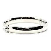10MM Polished Hinge Bangle in Sterling Silver
