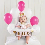 Gold Glitter 1st Birthday Décor Kit