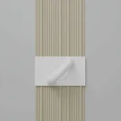 Fluted Raked White Float