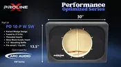 Arc Audio SW10 Box: Ported 10" Wedge Enclosure
