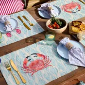 Abersoch Set of 4 Indoor/Outdoor Placemats Marine