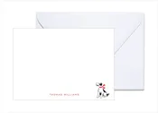 Dog with Bowtie A6 Stationery — Missing Q Press
