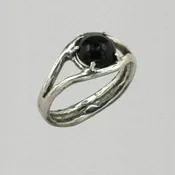 Brandon Newey Black Onyx Eye Ring
