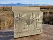 10″ Plank EverLog Siding Sample – Rustic Gray