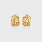 1" 5-Row Hoop Earrings