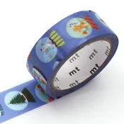 15mm Snowglobe Christmas washi tape