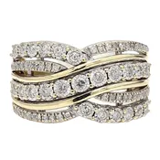 10K Gold Diamond Ring| 0.50 CT TDW| 5.94 Grams| Size 6.5″ – BB13182