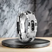 .27 cwt Mens Wedding Bands with Diamonds - V469TR