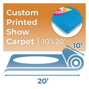 10'x20' Custom Printed Show Carpet