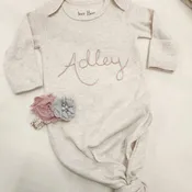 Hand Embroidered Personalized Gown