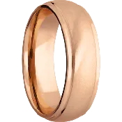 14K Rose Gold with Anglesatin , Polish Finish