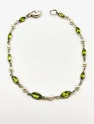 Peridot Pearl Bracelet — Bartholomew Jewelers