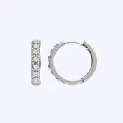 14K Gold Diamond Huggies (STU)