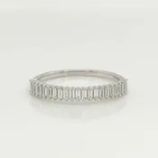 14K Baguette Diamond Vertically Set Band