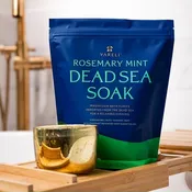 Dead Sea Magnesium Bath Soak - Rosemary Mint for Muscle Recovery & Dry Skin Relief