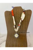 Bee Coin Scarf Necklace