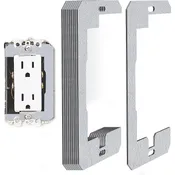 10/15/20PCS Metal Wall Plate Spacers, Flush-Fit Electrical Outlet Leveling Plates and Receptacle Shims for Fixing Uneven or Recessed Switches, Sockets and Electrical Boxes