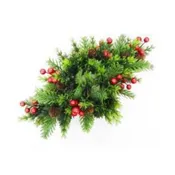 15" MIX GREENS W/ BERRIES PINE CONES CENTERPIECE