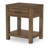 0832 Summer Camp LK Open Night Stand Brown Finish