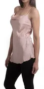 Cow Neck Satin Spaghetti Strap Cami