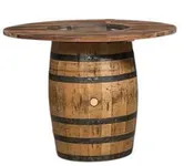 56″ Round Plain Barrel Table