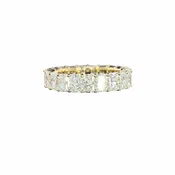 5.04 Cts 14K YELLOW GOLD Radiant Shape Eternity Band Eternity Band
