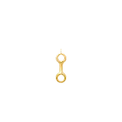15 mm Double Beam Link Pendant on Cord