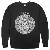 13.0.0.0.0 Black Crew Neck Pullover Sweatshirt