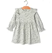 Flutter Sleeve Dress- Deer