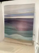 Abstract Blue/Gray Canvas Landscape Stretch Canvas Art