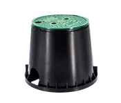 10" Round Plastic Pedestrian Non-Traffic Rated Handhole Vault, No Bolt