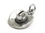 10-Gallon Cowboy Hat Charm. Sterling Silver
