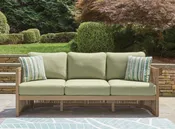 Serene Shores Outdoor Sofa with Cushions